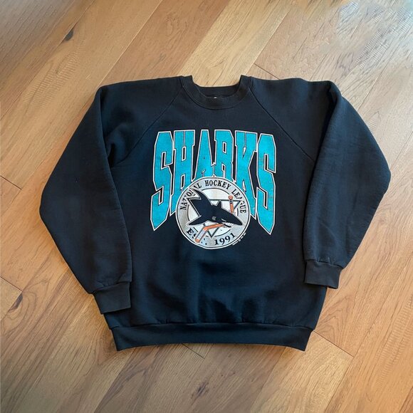 Vintage 1991 NHL Sharks sweatshirt - Size XL - Picture 1 of 6